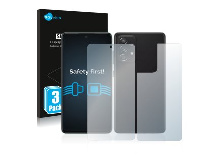 Samsung Galaxy A52 (Előlapi + Hátlapi) típusú telefonhoz 6db-os Savvies SU75 kijelzőfólia