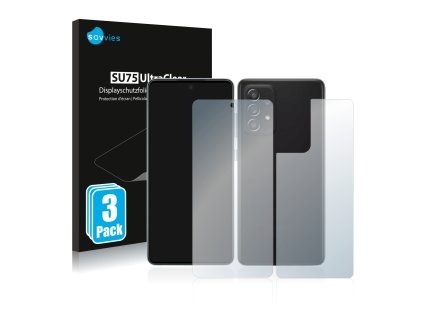Samsung Galaxy A52 5G (Előlapi + Hátlapi) típusú telefonhoz 6db-os Savvies SU75 kijelzőfólia