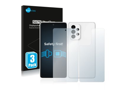 Samsung Galaxy A53 5G (Előlapi + Hátlapi) típusú telefonhoz 6db-os Savvies SU75 kijelzőfólia