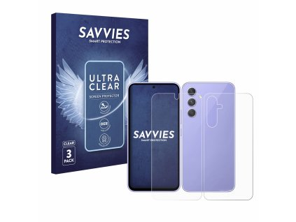 Samsung Galaxy A54 5G (Előlapi + Hátlapi) típusú telefonhoz 6db-os Savvies SU75 kijelzőfólia