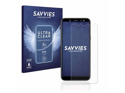 Samsung Galaxy A6 2018 típusú telefonhoz 6db-os Savvies SU75 kijelzőfólia