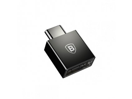 Baseus OTG adapter, Type-C (fiú) - USB (lány), 2,4A (CATJQ-B01), fekete