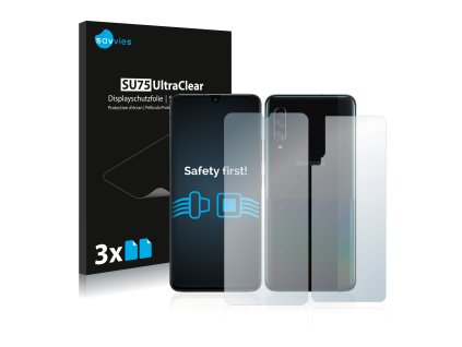 Samsung Galaxy A90 5G (Előlapi + Hátlapi) típusú telefonhoz 6db-os Savvies SU75 kijelzőfólia