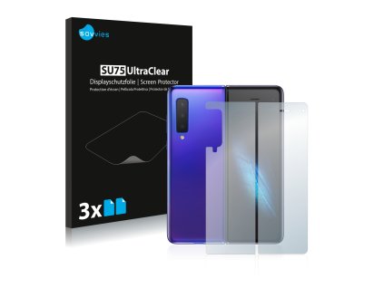 Samsung Galaxy Fold (Előlapi + Hátlapi) típusú telefonhoz 6db-os Savvies SU75 kijelzőfólia