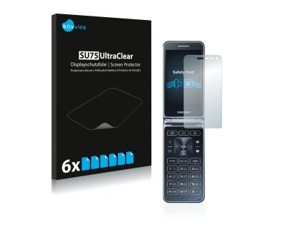 Samsung Galaxy Folder típusú telefonhoz 6db-os Savvies SU75 kijelzőfólia