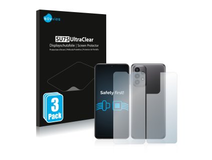 Samsung Galaxy M13 (Előlapi + Hátlapi) típusú telefonhoz 6db-os Savvies SU75 kijelzőfólia
