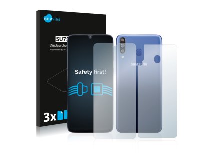 Samsung Galaxy M30 (Előlapi + Hátlapi) típusú telefonhoz 6db-os Savvies SU75 kijelzőfólia