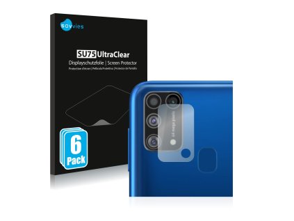 Samsung Galaxy M31 (Csak kamera) típusú telefonhoz 6db-os Savvies SU75 kijelzőfólia