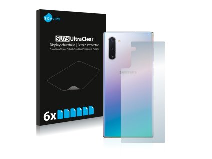 Samsung Galaxy Note 10 (Hátlapi) típusú telefonhoz 6db-os Savvies SU75 kijelzőfólia