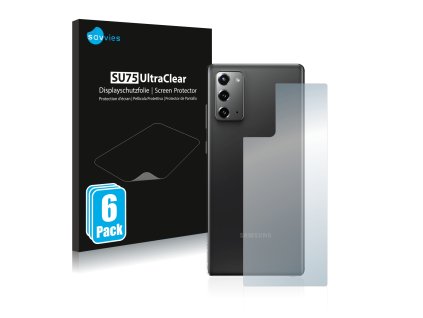 Samsung Galaxy Note 20 (Hátlapi) típusú telefonhoz 6db-os Savvies SU75 kijelzőfólia