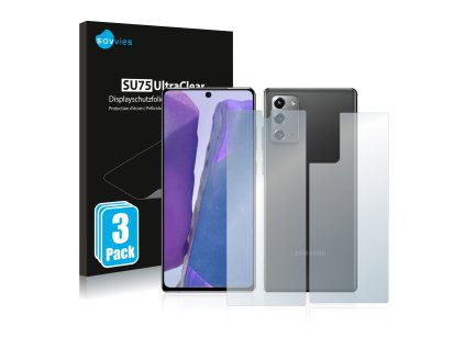 Samsung Galaxy Note 20 (Előlapi + Hátlapi) típusú telefonhoz 6db-os Savvies SU75 kijelzőfólia