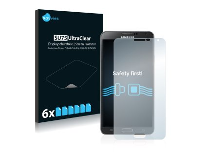 Samsung Galaxy Note 3 típusú telefonhoz 6db-os Savvies SU75 kijelzőfólia