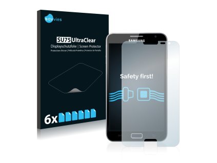 Samsung Galaxy Note N7000 típusú telefonhoz 6db-os Savvies SU75 kijelzőfólia