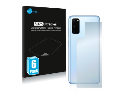 Samsung Galaxy S20 (Hátlapi) típusú telefonhoz 6db-os Savvies SU75 kijelzőfólia
