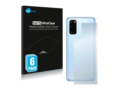Samsung Galaxy S20 5G (Hátlapi) típusú telefonhoz 6db-os Savvies SU75 kijelzőfólia