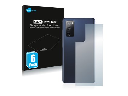 Samsung Galaxy S20 FE 5G (Hátlapi) típusú telefonhoz 6db-os Savvies SU75 kijelzőfólia