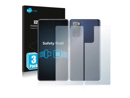 Samsung Galaxy S20 FE 5G (Előlapi + Hátlapi) típusú telefonhoz 6db-os Savvies SU75 kijelzőfólia