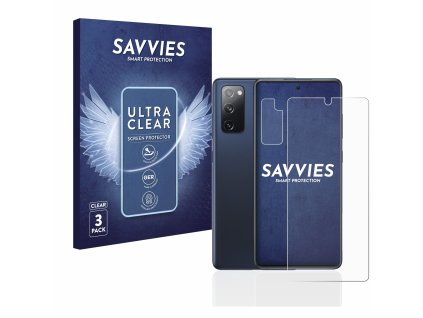 Samsung Galaxy S20 FE 5G (Előlapi + Kamera) típusú telefonhoz 6db-os Savvies SU75 kijelzőfólia