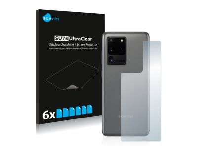 Samsung Galaxy S20 Ultra (Hátlapi) típusú telefonhoz 6db-os Savvies SU75 kijelzőfólia