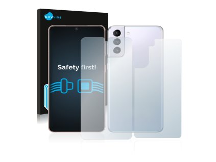 Samsung Galaxy S21 (Előlapi + Hátlapi) típusú telefonhoz 6db-os Savvies SU75 kijelzőfólia