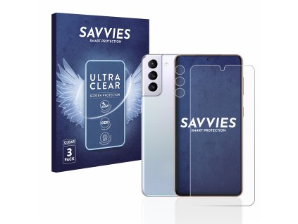 Samsung Galaxy S21 5G (Előlapi + Kamera) típusú telefonhoz 6db-os Savvies SU75 kijelzőfólia