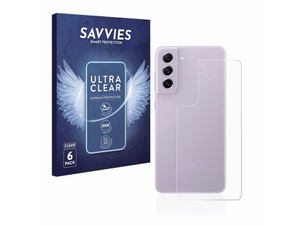 Samsung Galaxy S21 FE 5G (Hátlapi) típusú telefonhoz 6db-os Savvies SU75 kijelzőfólia