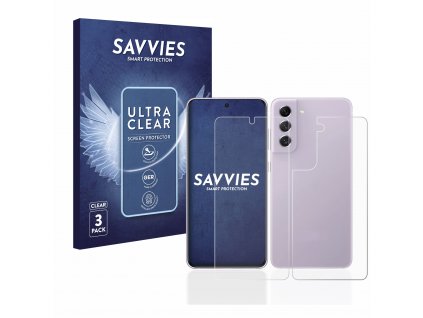 Samsung Galaxy S21 FE 5G (Előlapi + Hátlapi) típusú telefonhoz 6db-os Savvies SU75 kijelzőfólia