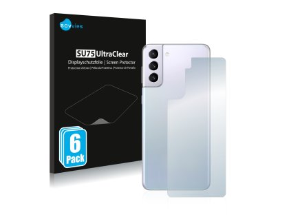 Samsung Galaxy S21 Plus 5G (Hátlapi) típusú telefonhoz 6db-os Savvies SU75 kijelzőfólia