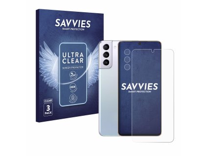 Samsung Galaxy S21 Plus 5G (Előlapi + Kamera) típusú telefonhoz 6db-os Savvies SU75 kijelzőfólia