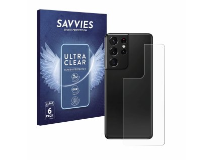 Samsung Galaxy S21 Ultra 5G (Hátlapi) típusú telefonhoz 6db-os Savvies SU75 kijelzőfólia