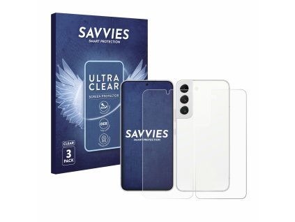Samsung Galaxy S22 5G (Előlapi + Hátlapi) típusú telefonhoz 6db-os Savvies SU75 kijelzőfólia