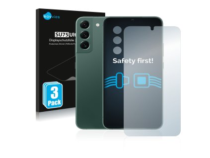 Samsung Galaxy S22 Plus 5G (Előlapi + Kamera) típusú telefonhoz 6db-os Savvies SU75 kijelzőfólia