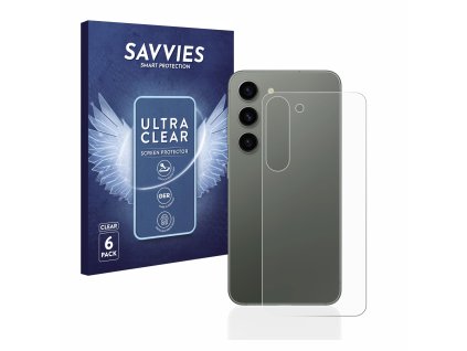Samsung Galaxy S23 Plus (Hátlapi) típusú telefonhoz 6db-os Savvies SU75 kijelzőfólia