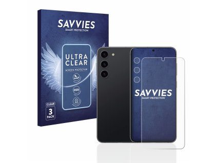 Samsung Galaxy S23 Plus (Előlapi + Kamera) típusú telefonhoz 6db-os Savvies SU75 kijelzőfólia