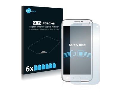 Samsung Galaxy S5 Mini SM-G800 típusú telefonhoz 6db-os Savvies SU75 kijelzőfólia