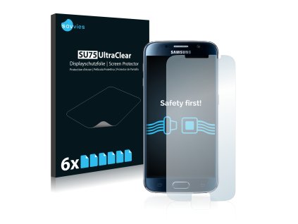 Samsung Galaxy S6 típusú telefonhoz 6db-os Savvies SU75 kijelzőfólia