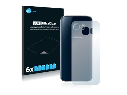 Samsung Galaxy S6 Edge (Hátlapi) típusú telefonhoz 6db-os Savvies SU75 kijelzőfólia