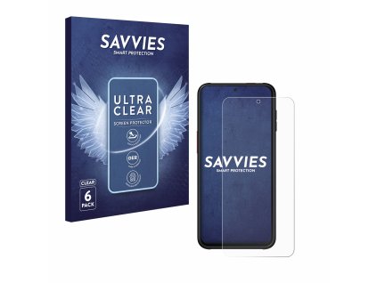 Samsung Galaxy Xcover 6 Pro típusú telefonhoz 6db-os Savvies SU75 kijelzőfólia