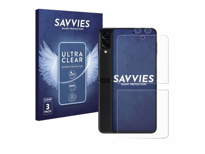 Samsung Galaxy Z Flip 3 5G (Előlapi + Kamera) típusú telefonhoz 6db-os Savvies SU75 kijelzőfólia