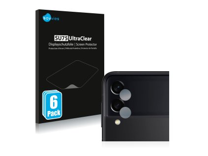 Samsung Galaxy Z Flip 3 5G (Csak kamera) típusú telefonhoz 6db-os Savvies SU75 kijelzőfólia