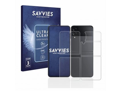 Samsung Galaxy Z Flip 4 (Előlapi + Hátlapi) típusú telefonhoz 6db-os Savvies SU75 kijelzőfólia