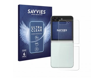 Samsung Galaxy Z Flip 5 (Hátlapi) típusú telefonhoz 6db-os Savvies SU75 kijelzőfólia