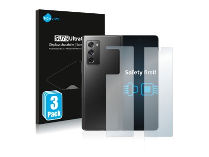 Samsung Galaxy Z Fold 2 5G (Előlapi + Hátlapi) típusú telefonhoz 6db-os Savvies SU75 kijelzőfólia