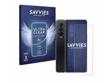 Samsung Galaxy Z Fold 3 5G (Előlapi + Kamera) típusú telefonhoz 6db-os Savvies SU75 kijelzőfólia