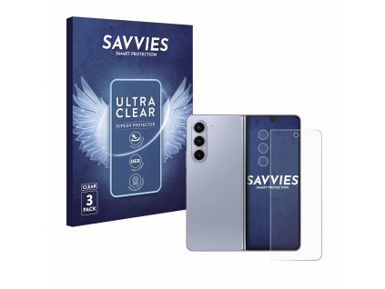 Samsung Galaxy Z Fold 5 (Előlapi + Kamera) típusú telefonhoz 6db-os Savvies SU75 kijelzőfólia
