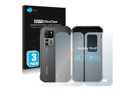 Ulefone Armor 11T 5G (Előlapi + Hátlapi) típusú telefonhoz 6db-os Savvies SU75 kijelzőfólia
