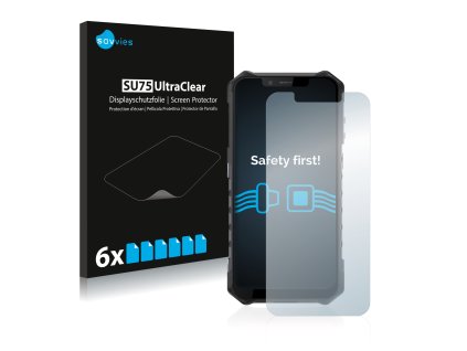 Ulefone Armor 6E típusú telefonhoz 6db-os Savvies SU75 kijelzőfólia