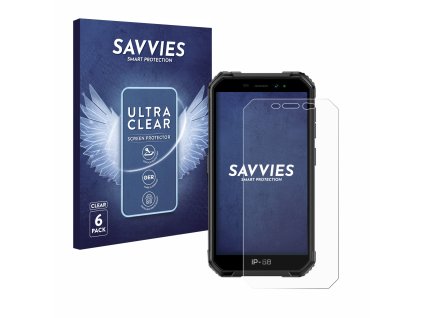 Ulefone Armor X6 típusú telefonhoz 6db-os Savvies SU75 kijelzőfólia