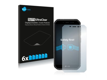 Ulefone Armor X7 típusú telefonhoz 6db-os Savvies SU75 kijelzőfólia
