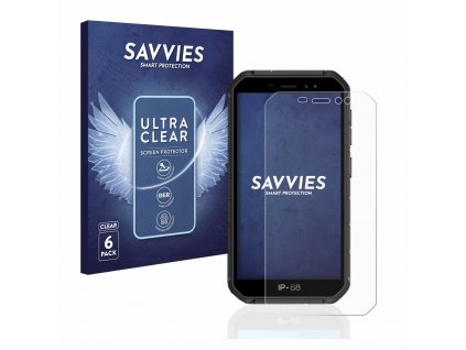 Ulefone Armor X7 Pro típusú telefonhoz 6db-os Savvies SU75 kijelzőfólia